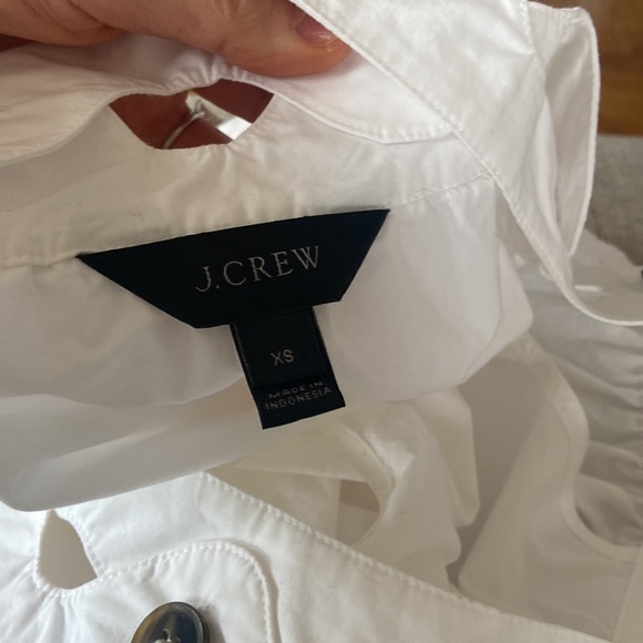 J. Crew Hoax Off The Shoulder Cotton Poplin Blouse - Picture 9 of 10